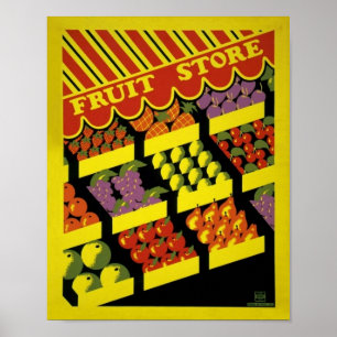 Frucht-Speicher WPA-Plakat - Poster