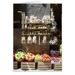 Frucht-Stand-leere Karte