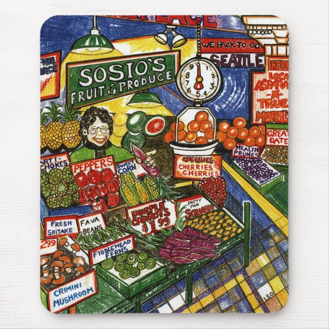 Frucht-Stand Mousepad (Vorne)