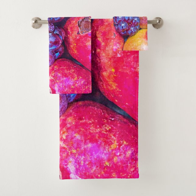Frucht Still Life Art Badhandtuch Set (Insitu)