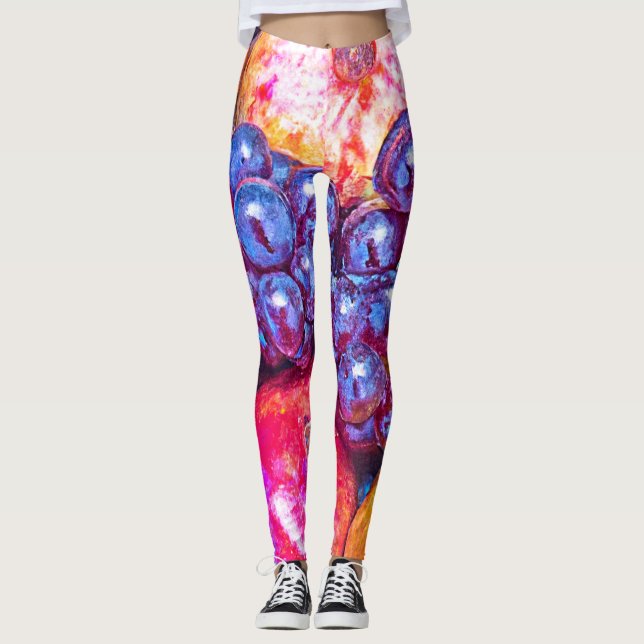 Frucht Still Life Art Leggings (Vorderseite)