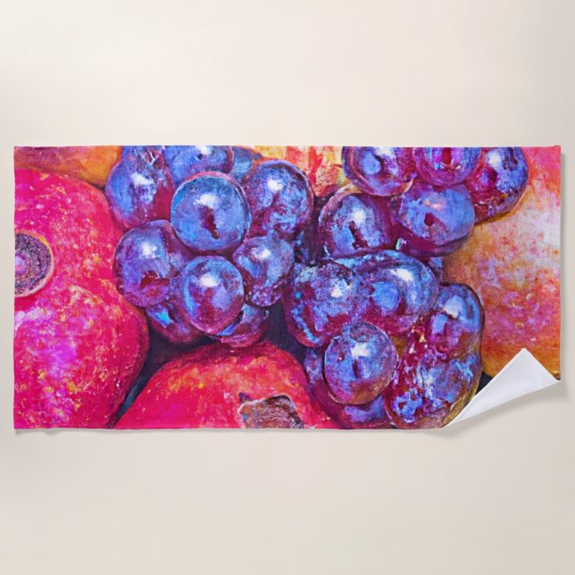 Frucht Still Life Art Strandtuch (Vorderseite)