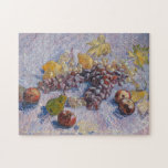 Frucht Still Life Vincent van Gogh Gemälde Art<br><div class="desc">Eigene, personalisierte, familiäre Kinder Kunst liebt mehr als 250 Stücke Puzzle, mit einem schönen, detailreichen, farbenfrohen Vintagen Gemälde, Öl auf Leinwand, von Vincent van Gogh, und Ihre Note / Grüße in einem eleganten Imitat Gold Typografie-Skript. Aus robustem Karton gefertigt und auf Chipboard montiert, kommt Ihr Puzzle in einem eigenen Cardboard-Tragetasche...</div>