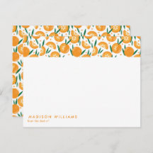 Frucht Stilvolle moderne moderne Note Card