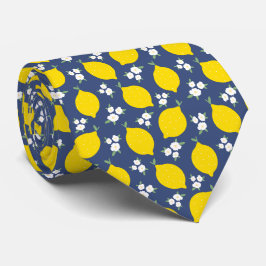 Frucht Summer Yellow & Blue Lemon Neck Tie Krawatte