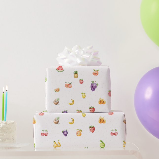 Frucht Thema Geschenkpapier (Partygeschenke)