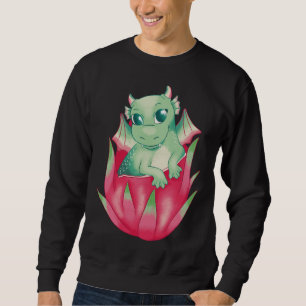 Frucht und Dragon Baby Niedliche Mythologische Fan Sweatshirt