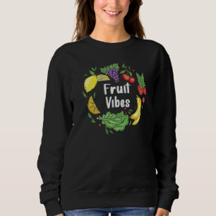 Frucht Vibes Vegetarische Liebe Frieden Zeichen Ve Sweatshirt