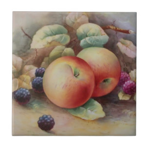 Fruchtarteppiche und Himbeeren Fliese