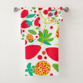 Fruchtbare Palette Vivid Muster Badhandtuch Set