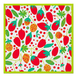 Fruchtbare Palette Vivid Muster Poster