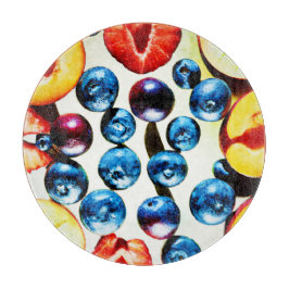 Fruchtbares, lebendiges Muster Schneidebrett