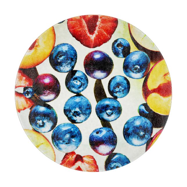 Fruchtbares, lebendiges Muster Schneidebrett (Vorderseite)