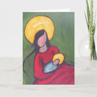 Fruchtbares Madonna Feiertagskarte