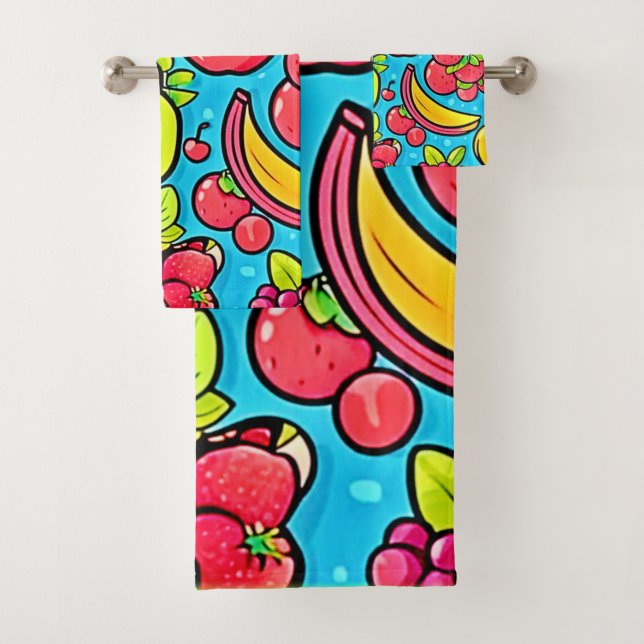 Fruchtbares Musterdesign Badhandtuch Set (Insitu)