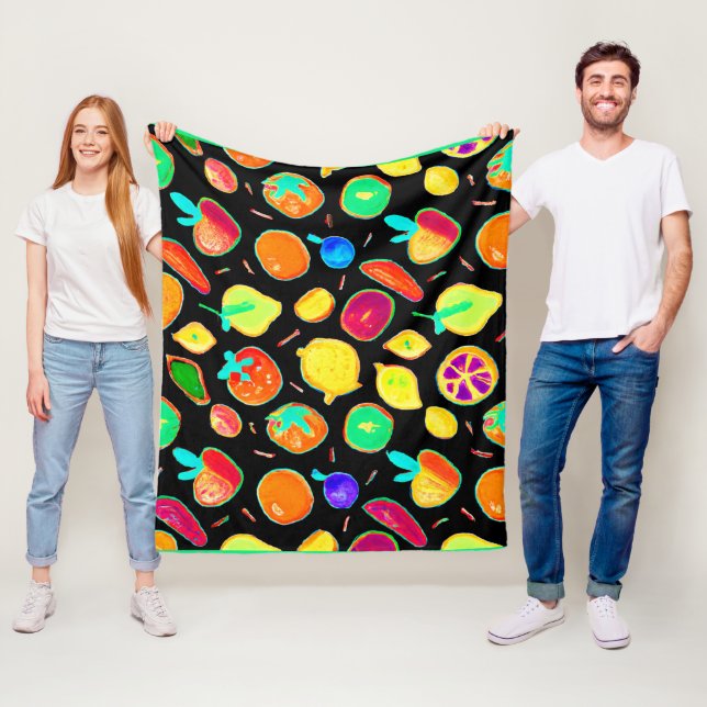 Fruchtbares Neon Visions Design Fleecedecke (Beispiel)