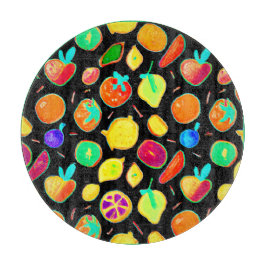 Fruchtbares Neon Visions Design Schneidebrett