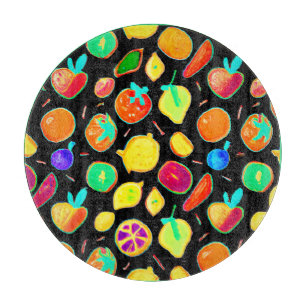 Fruchtbares Neon Visions Design Schneidebrett