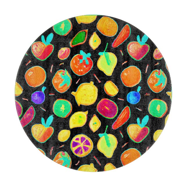 Fruchtbares Neon Visions Design Schneidebrett (Vorderseite)