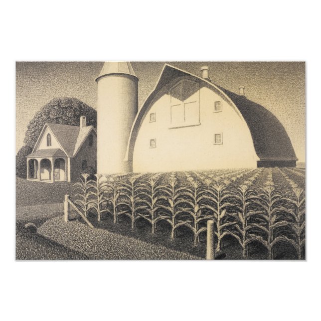 Fruchtbarkeit, Iowa von Grant Wood Fotodruck (Vorne)
