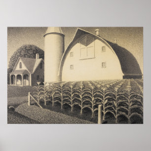 Fruchtbarkeit, Iowa von Grant Wood Poster