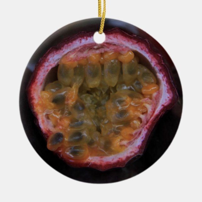 Früchte auf einem provenzalischen Markt Weihnachts Keramikornament (Vorne)