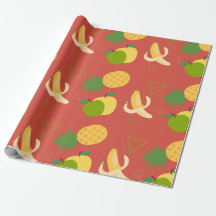 Früchte: Bananen und Ananas-Muster