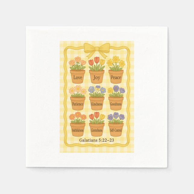 Früchte der geistgelben Blume Serviette (Vorderseite)