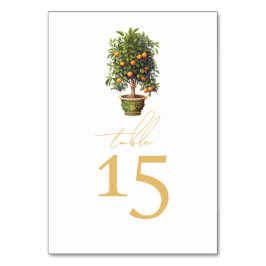 Früchte der Hochzeit Tischnummer