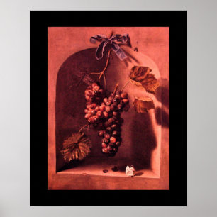 FRÜCHTE DER SAISON -PROSPERITÄT rosa rot violett Poster