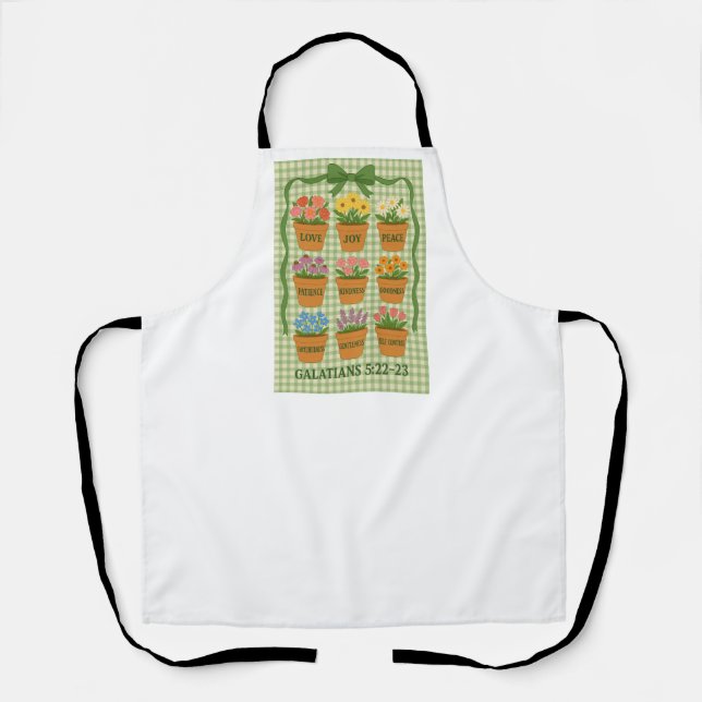 Früchte des Geistes Grün Schürze (Vorderseite)