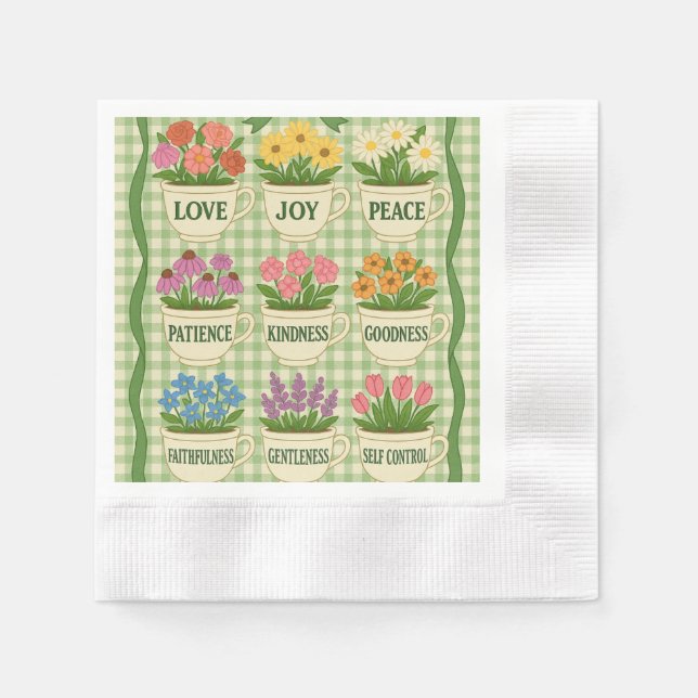 Früchte des Geistes Napkins Serviette (Vorderseite)