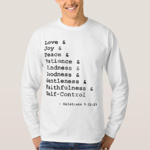 Früchte des Geistes Wörter T-Shirt