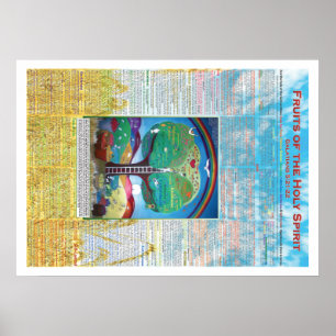 Früchte des Heiligen Geistplakats 20"x28" Poster