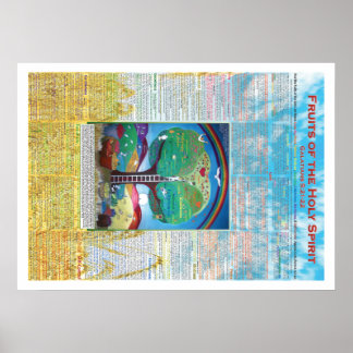 Früchte des Heiligen Geistplakats 20"x28" Poster