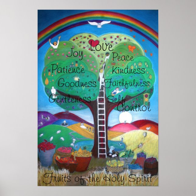 Früchte des Heiligen Geistplakats - Neues Layout Poster (Vorne)
