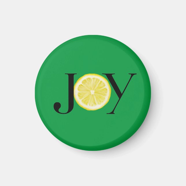 Früchte des Spirit Lemon Slice "Joy" Green Magne Magnet (Vorne)