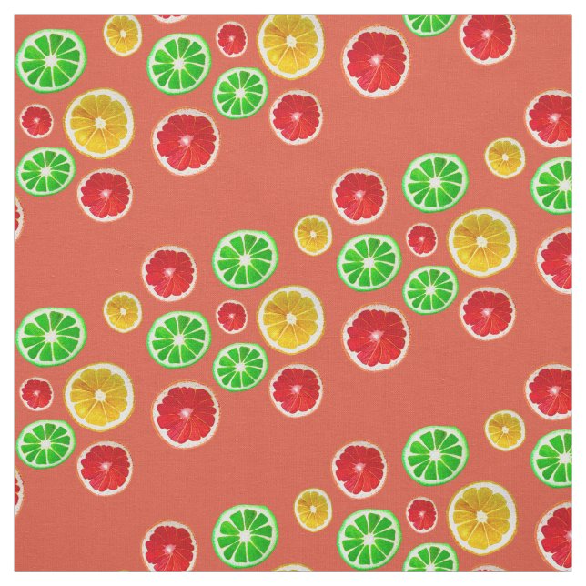 Früchte im Sommer bunt fruchtig Muster Stoff (Muster)