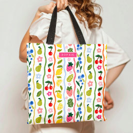 Früchte Muster Essen Sommer Elegant Stylisch Tasche