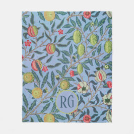 Früchte oder Granatapfel William Morris Personalis Fleecedecke