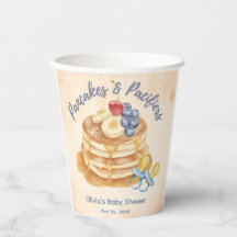 Früchte Pfannkuchen & Schnuller Gingham Babyparty