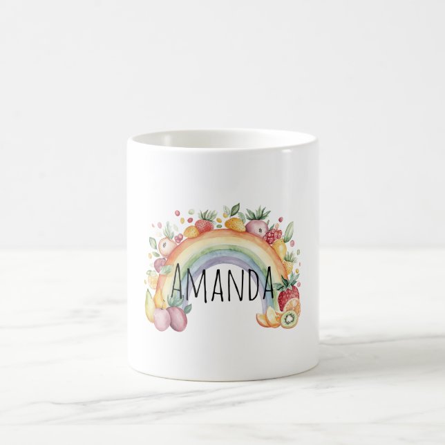 Früchte Regenbogen Kaffeetasse (Mittel)