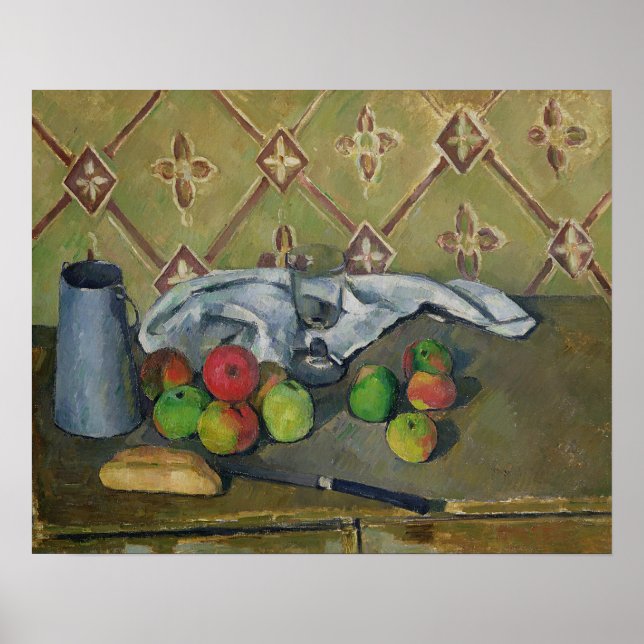 Früchte, Serviette und Milchjug, c.1879-82 Poster (Vorne)
