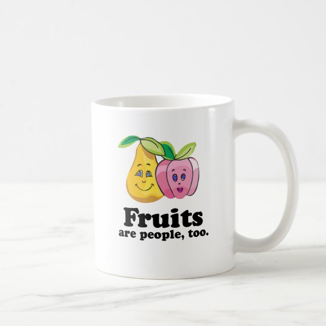 Früchte sind auch Menschen Kaffeetasse (Rechts)