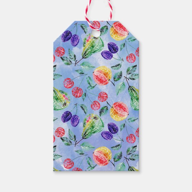 Früchte und Beeren. Geschenkanhänger (Vorderseite)