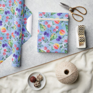 Früchte und Beeren. Geschenkpapier