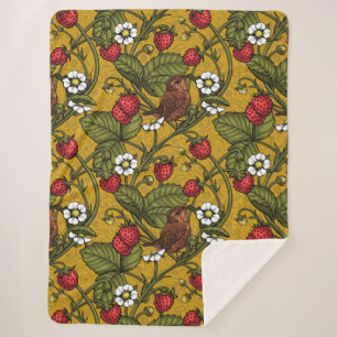 Früchte und Erdbeeren auf Mustrard Sherpadecke