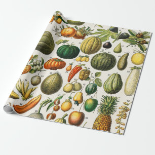 Früchte und Gemüse Geschenkpapier