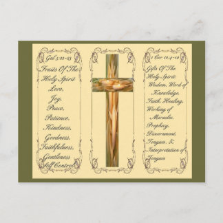Früchte und Geschenke aus der heiligen Spirituosen Postkarte
