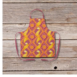 Früchte und Zitronenschale rosa Apron Schürze